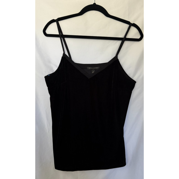Banana Republic Tops - Y2K Banana Republic Velvet‎ Camisole Black V Neck Whimsigoth Dark Romantic Fairy
